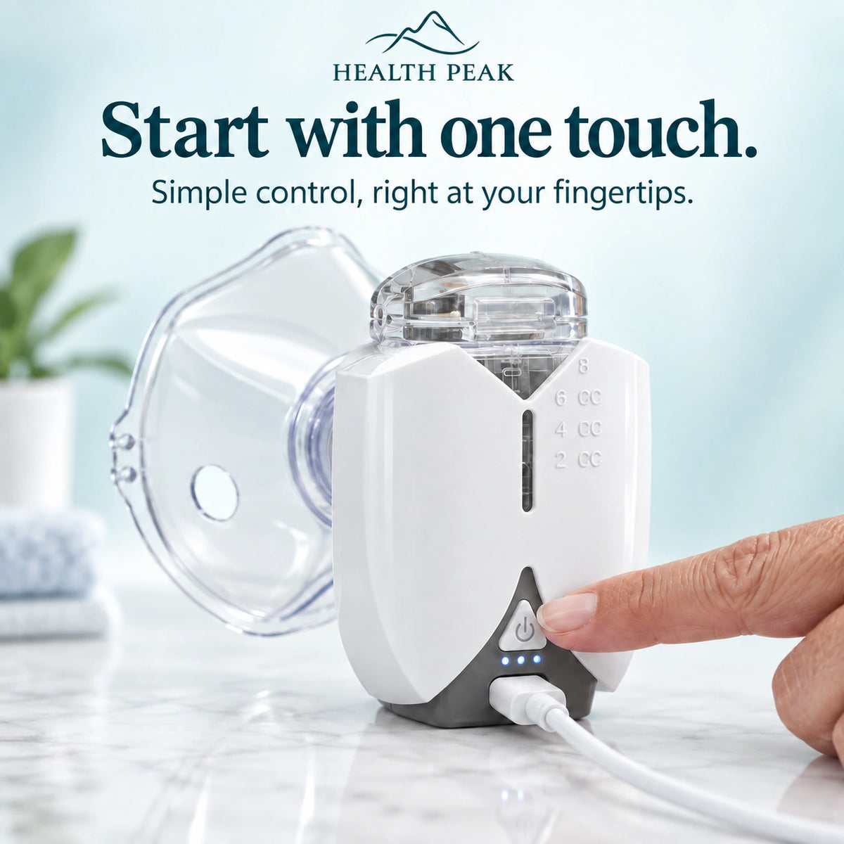 Health Peak Pro-USB Powered Hands Free Nebulizer