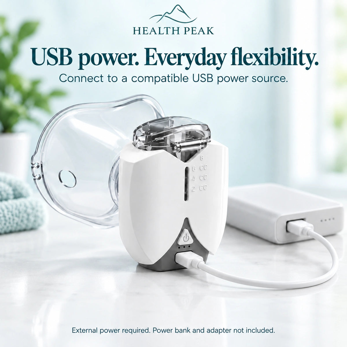 Health Peak Pro-USB Powered Hands Free Nebulizer