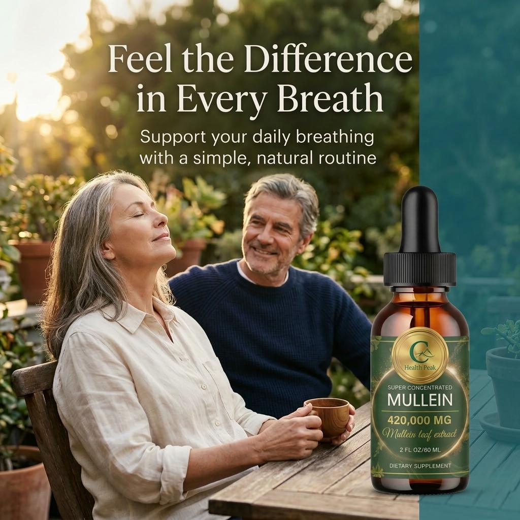 Health Peak™ Premium Mullein Extract:  Superior Potency, Real Results