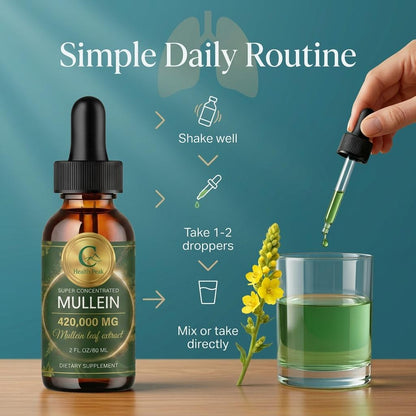 Health Peak™ Premium Mullein Extract:  Superior Potency, Real Results