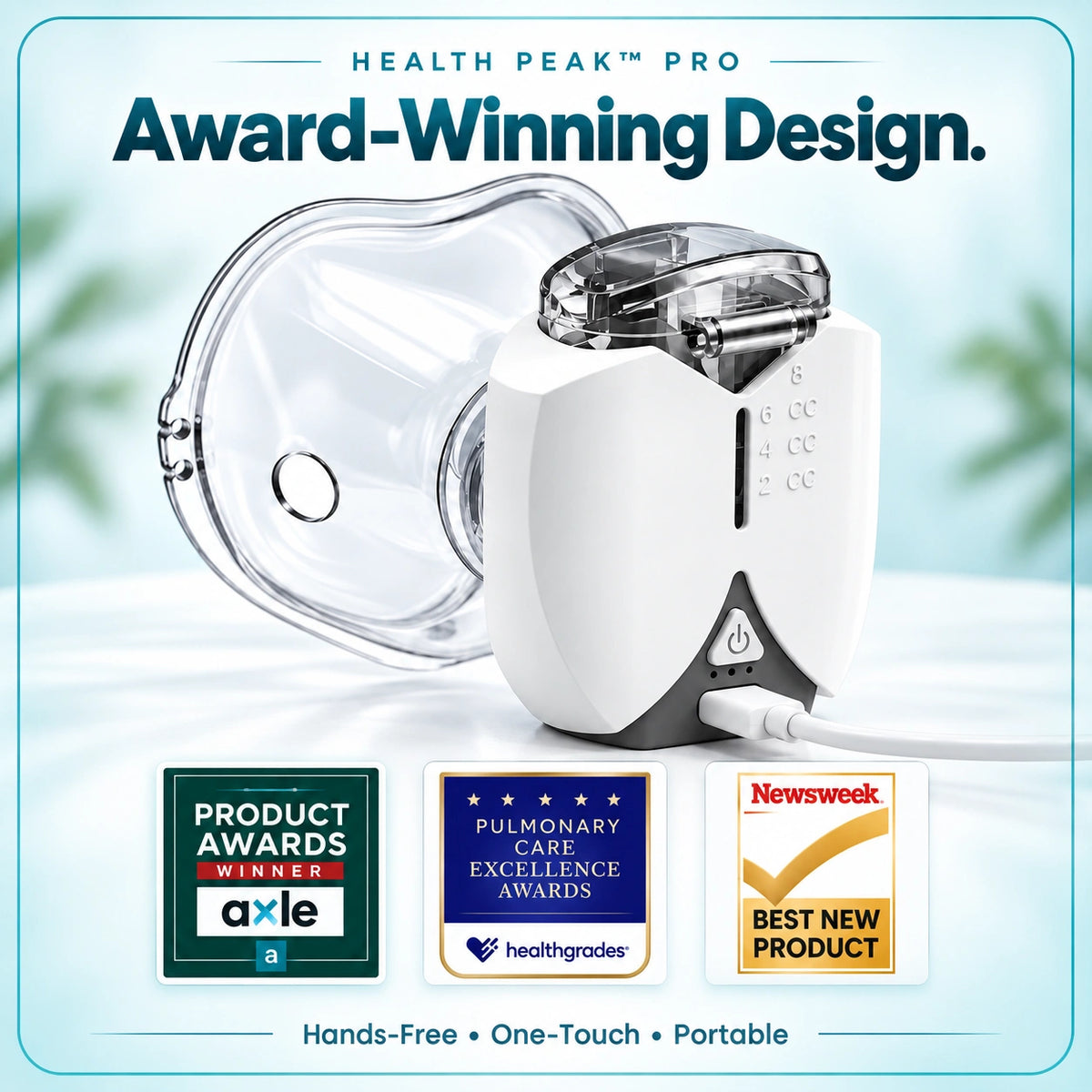 Health Peak Pro-USB Powered Hands Free Nebulizer