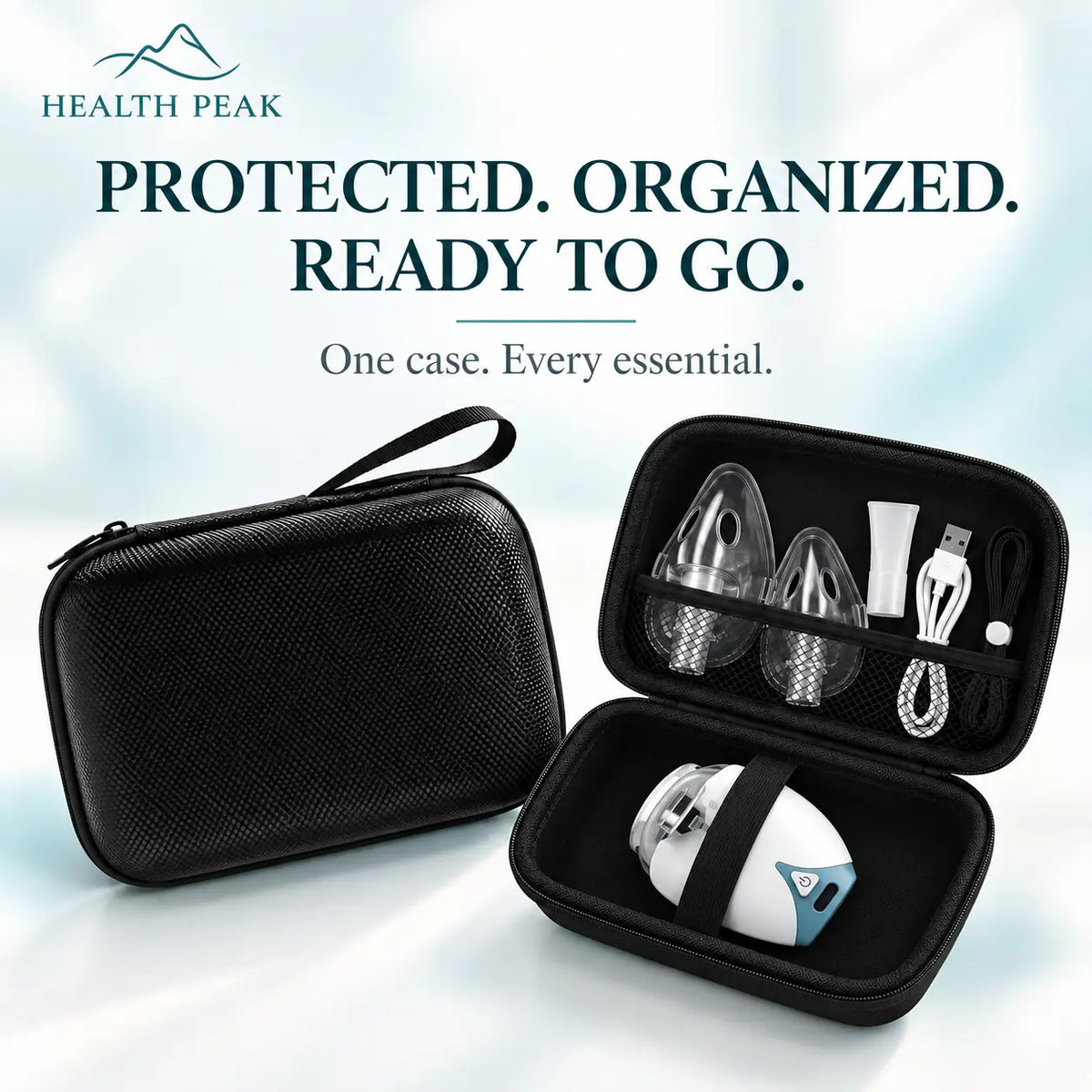 Health Peak Protective Storage Case: For Nebulizer