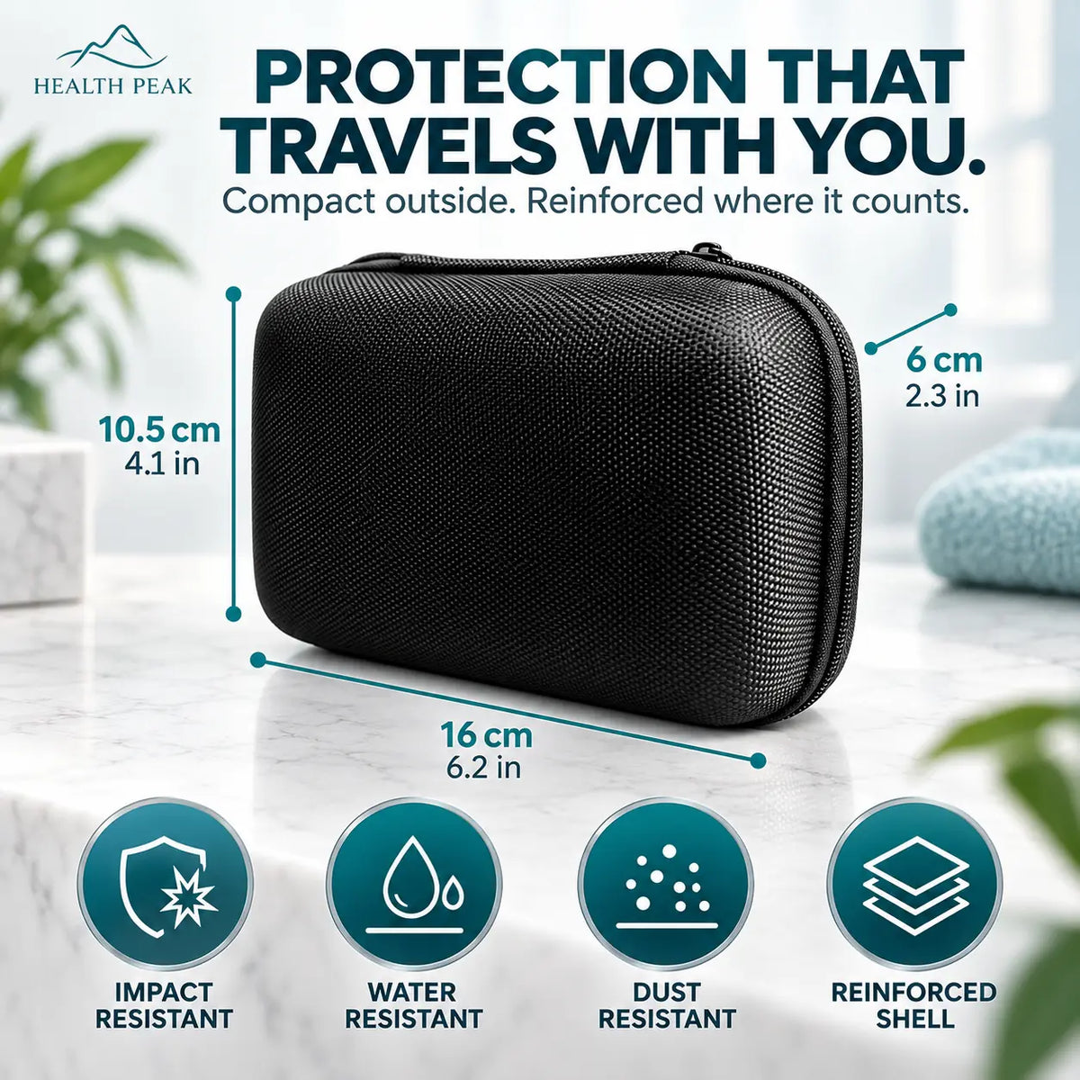 Health Peak Protective Storage Case: For Nebulizer