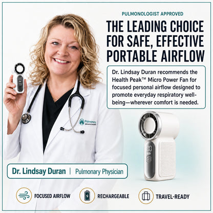Health Peak™ VitalBreath Micro Portable Power Fan