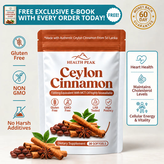 Ceylon Cinnamon 7200mg Equivalent with MCT Oil