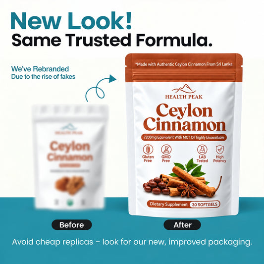 Ceylon Cinnamon 7200mg Equivalent with MCT Oil