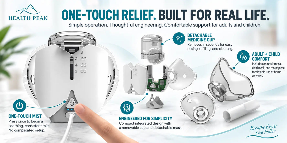 Health Peak Pro-USB Powered Hands Free Nebulizer