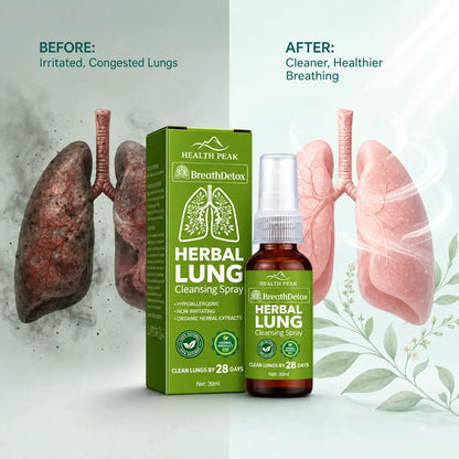 Health Peak™ Premium Organic Herbal Oral Spray: Superior Potency Lung Cleanse