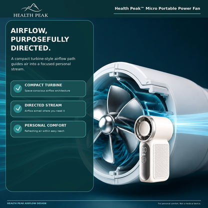 Health Peak™ VitalBreath Micro Portable Power Fan