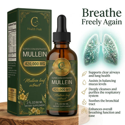 Health Peak™ Premium Mullein Extract:  Superior Potency, Real Results