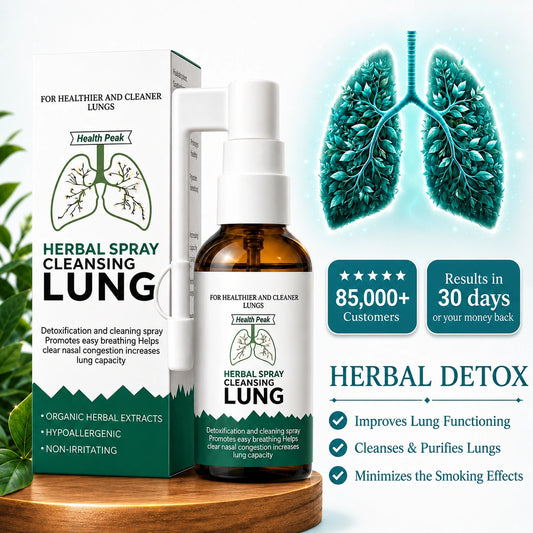 Health Peak™ Organic Herbal Oral Spray – Powerful Lung Cleanse Support