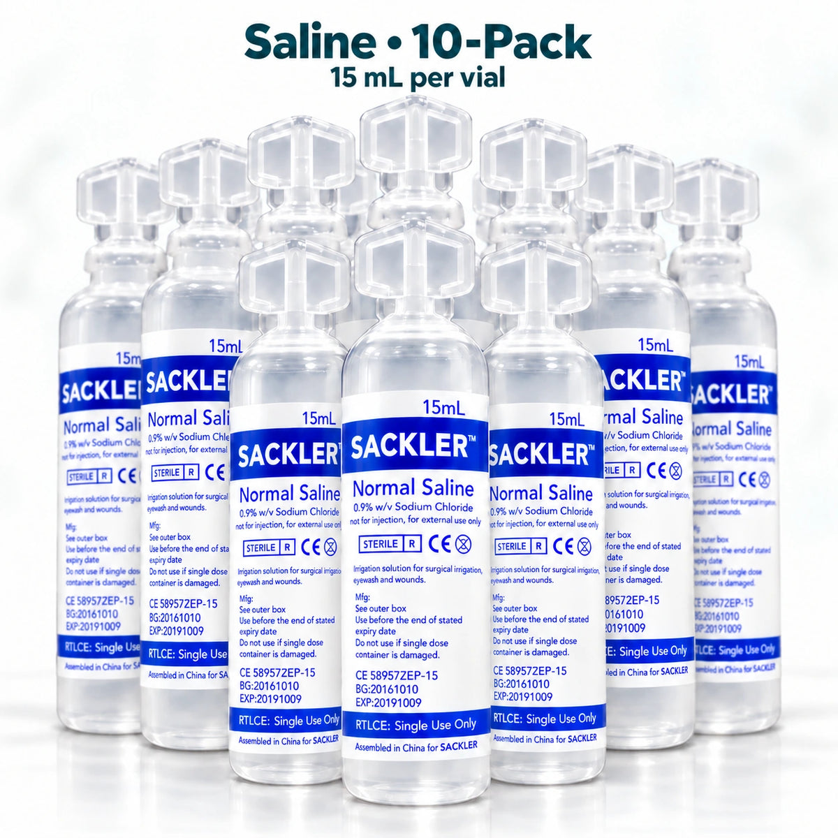 Health Peak Saline Solution — 10-Pack