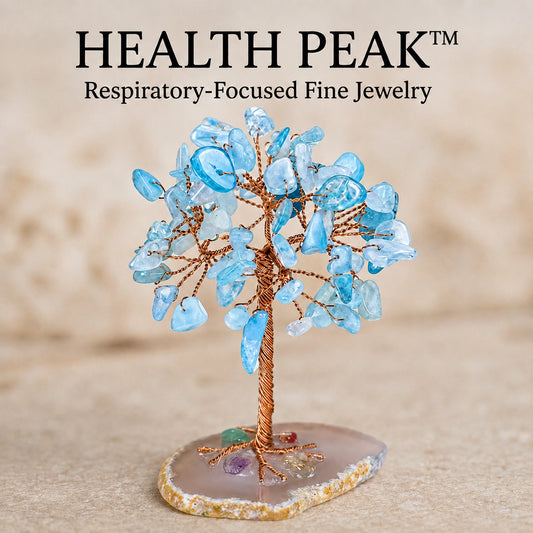 Health Peak™ VitalBreath Aquamarine Wellness Tree – Respiratory Renewal