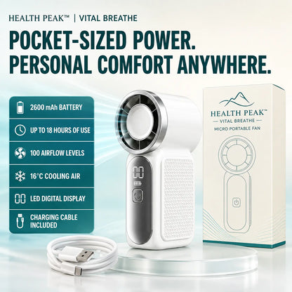 Health Peak™ VitalBreath Micro Portable Power Fan