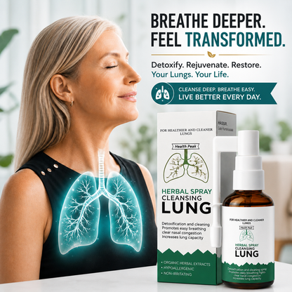 Health Peak™ Organic Herbal Oral Spray – Powerful Lung Cleanse Support